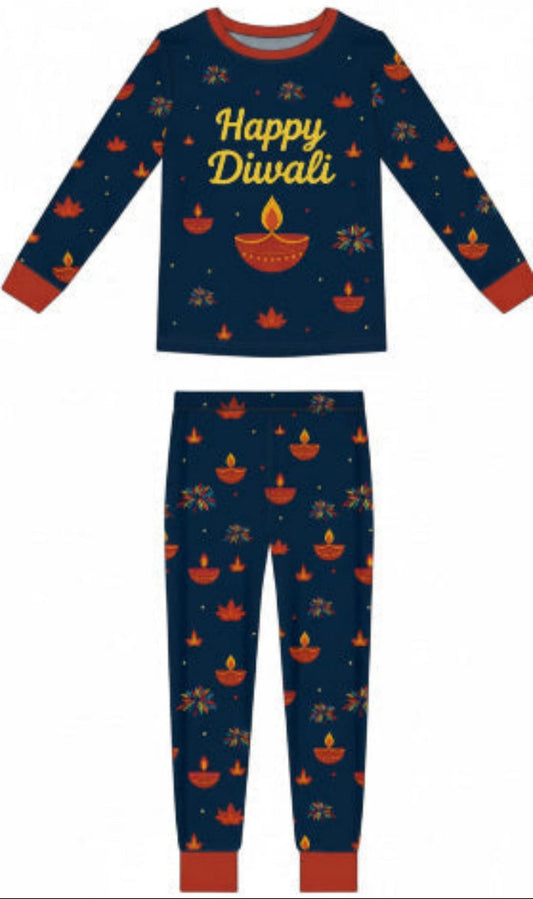 'Happy Diwali' Pajamas Kids