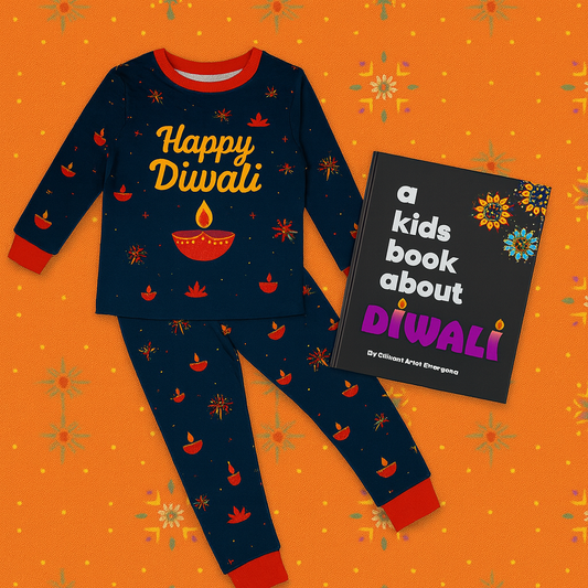 Diwali Pajama + Book Bundle (Add on).